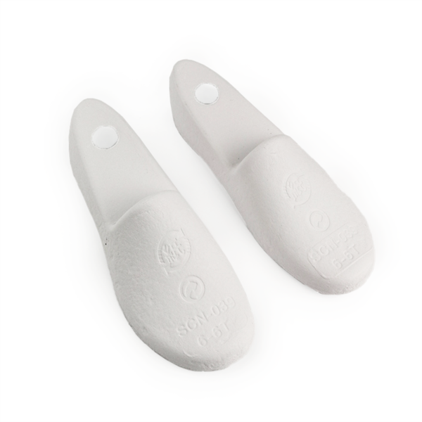 White Molded pulp shoe stretcher